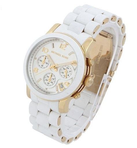 zegarek michael kors biały|Zegarki Białe Michael Kors .